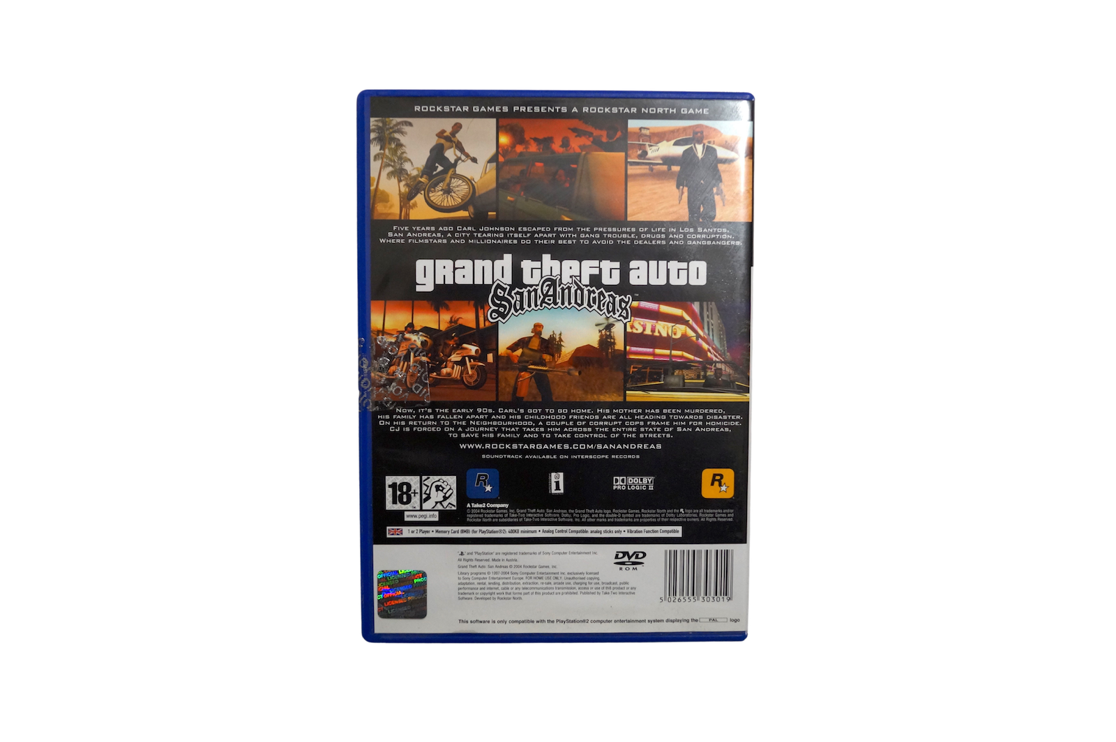 Grand Theft Auto: San Andreas – PS2 (Brugt)