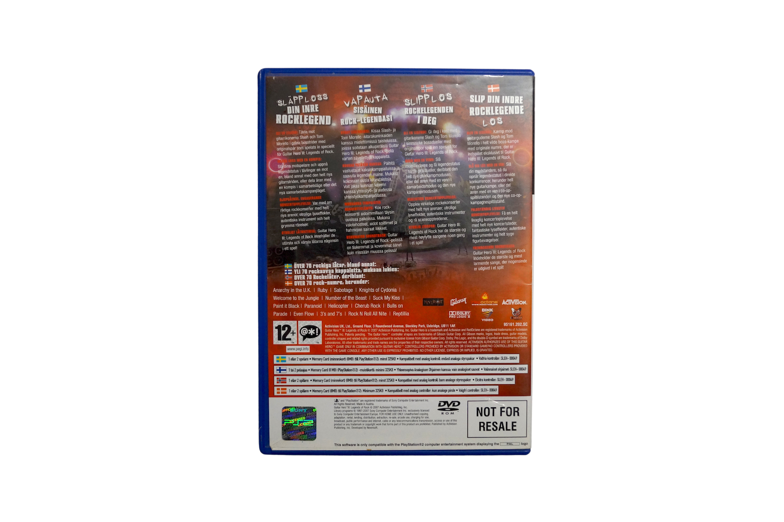 Guitar Hero III: Legends of Rock – PS2 (Brugt)