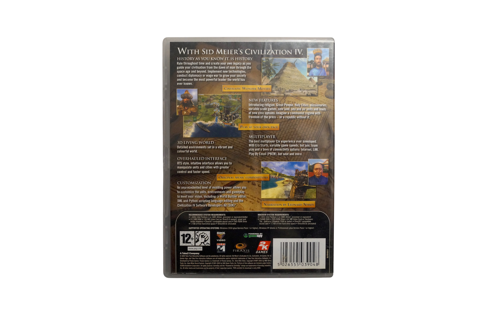 Sid Meier's Civilization IV – PC (Brugt) – Alle varer – Back cover