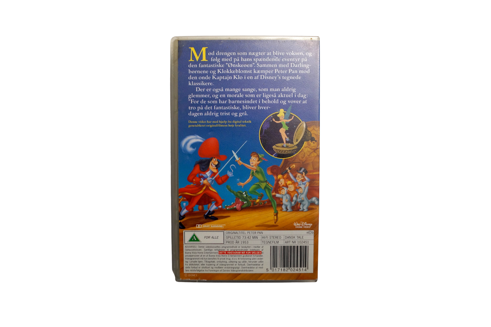 Walt Disney Peter Pan – VHS (Brugt)