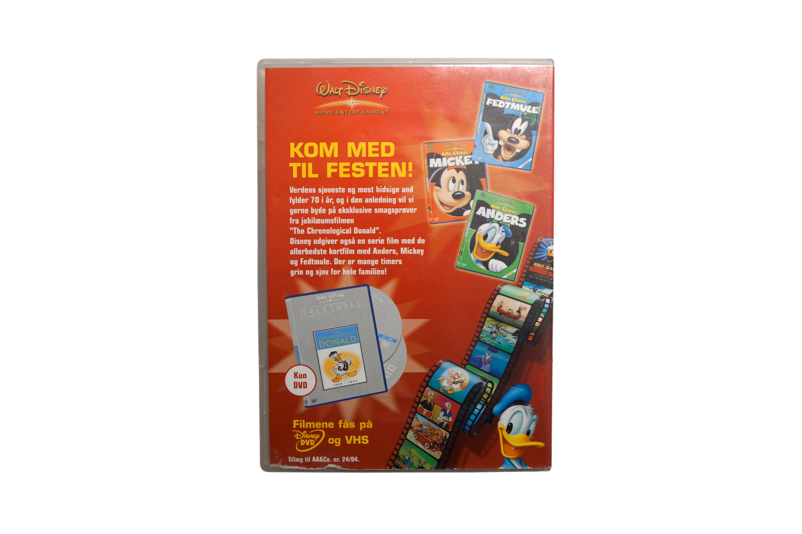 Walt Disney Anders And – Jubilæums DVD: 70 Fantastiske År – DVD (Brugt)