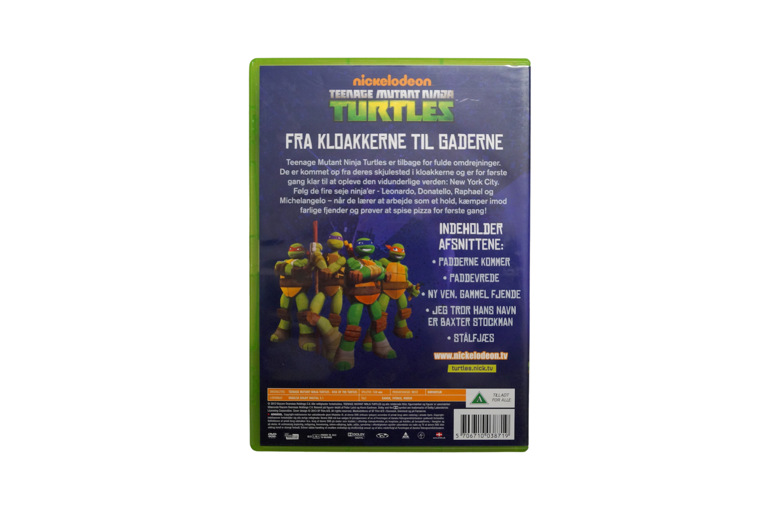 Teenage Mutant Ninja Turtles – Padderne Kommer – DVD (Brugt)