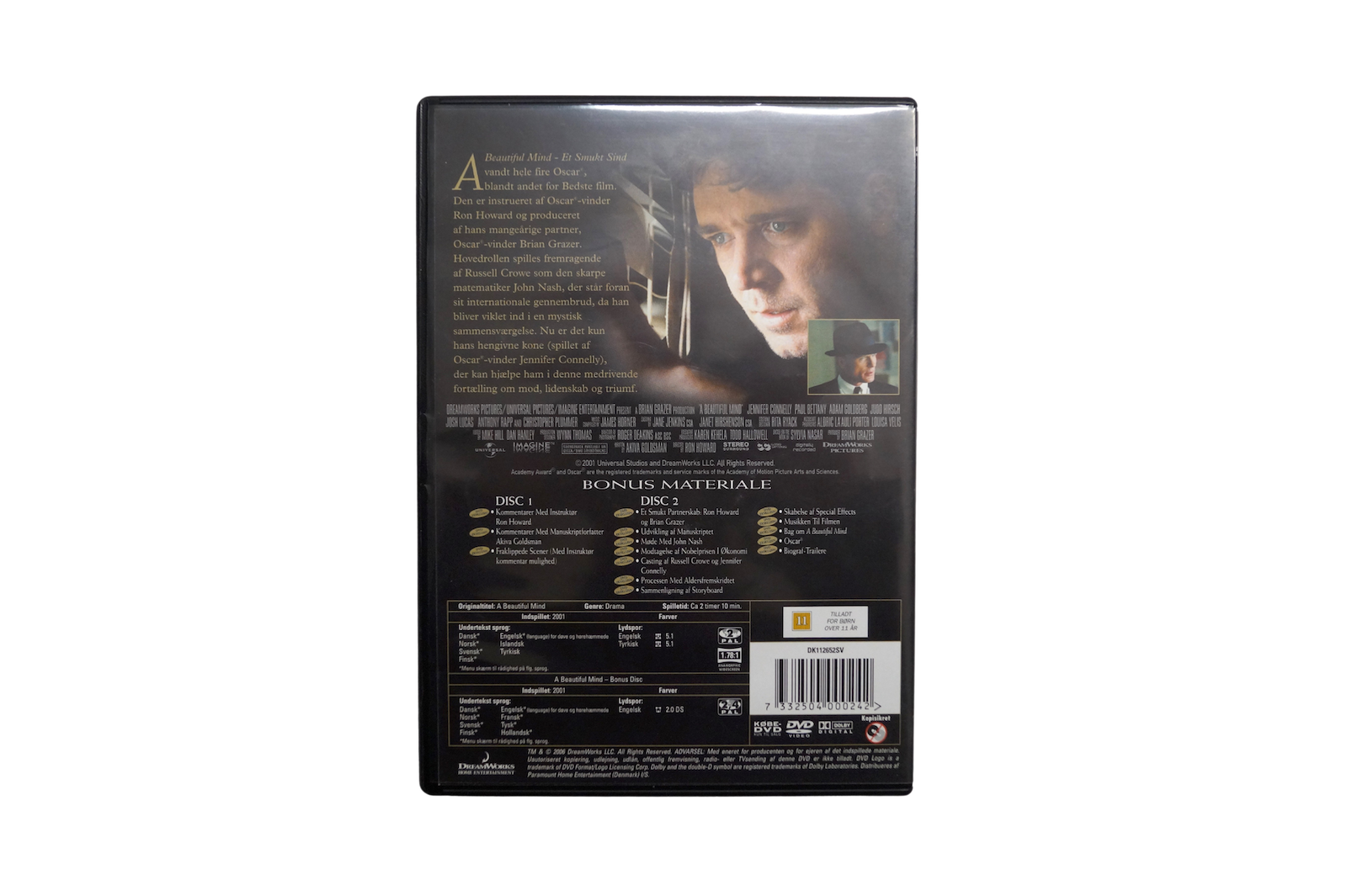 A Beautiful Mind – Dobbelt Disc Award Edition – DVD (Brugt)