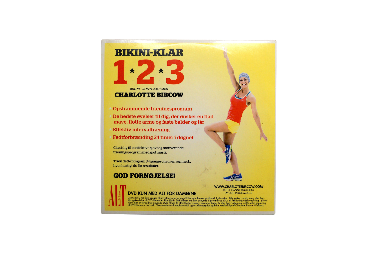 Bikini-Klar 1-2-3: Bikini Bootcamp med Charlotte Bircow – DVD (Brugt)