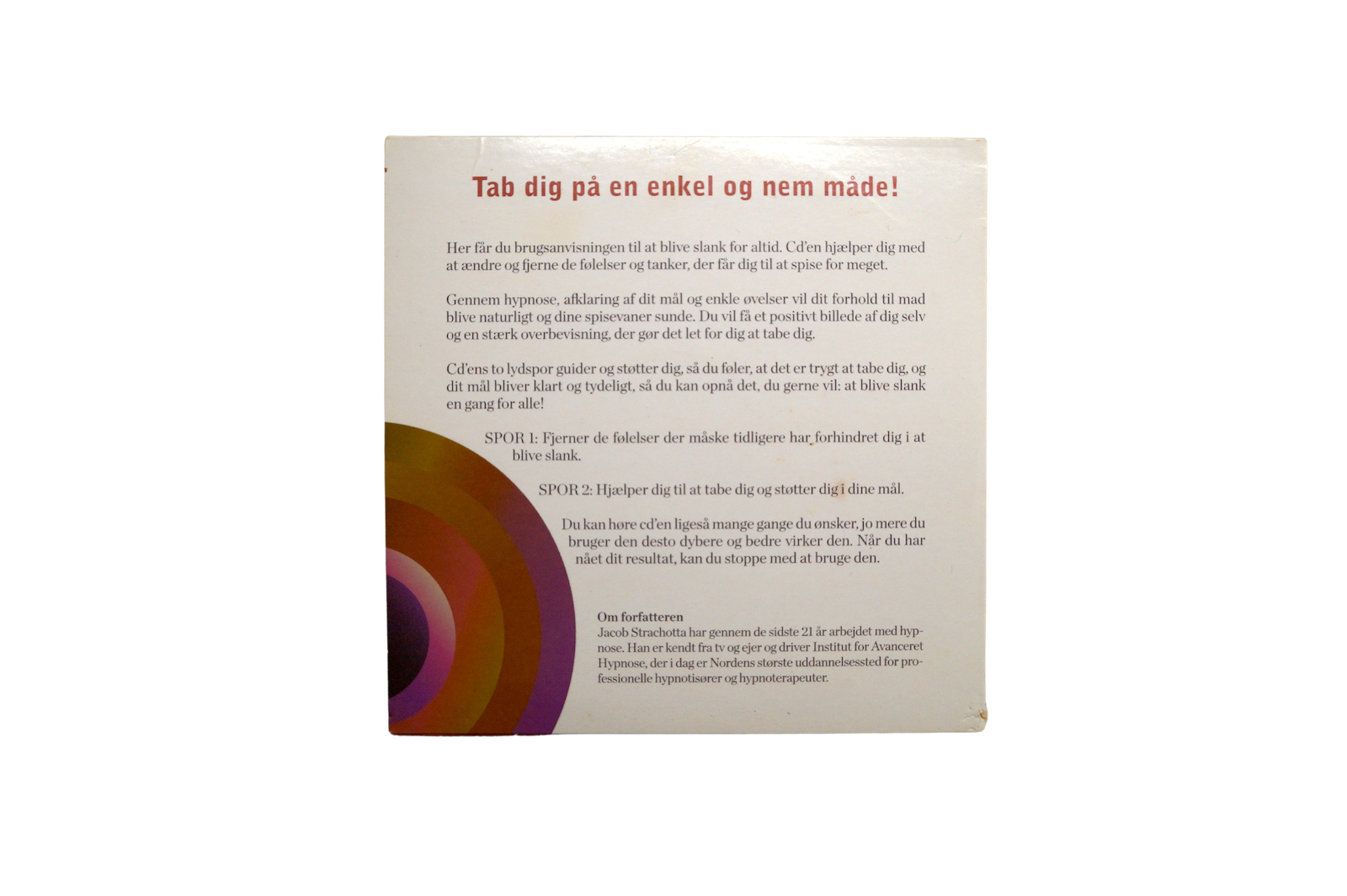 Slank på 6 Uger med Hypnose – Jacob Strachotta – CD (Brugt)