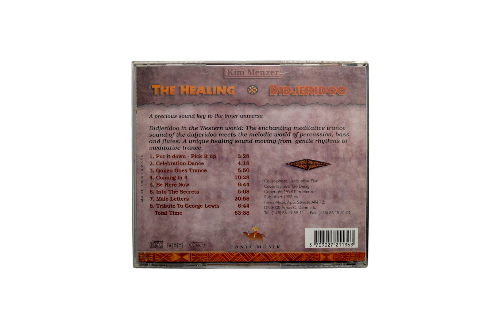 Kim Menzer – The Healing Didjeridoo – CD (Brugt)