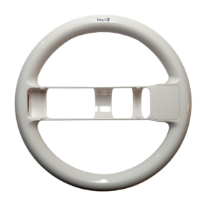 Logic3 Racing Wheel – Nintendo Wii – Hvid (Brugt)
