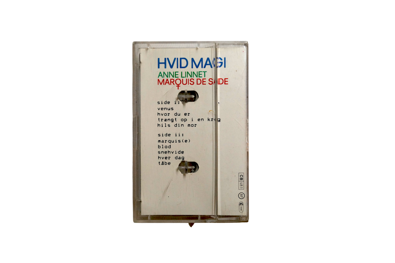 Anne Linnet & Marquis de Sade – Hvid Magi – Kassettebånd (Brugt)