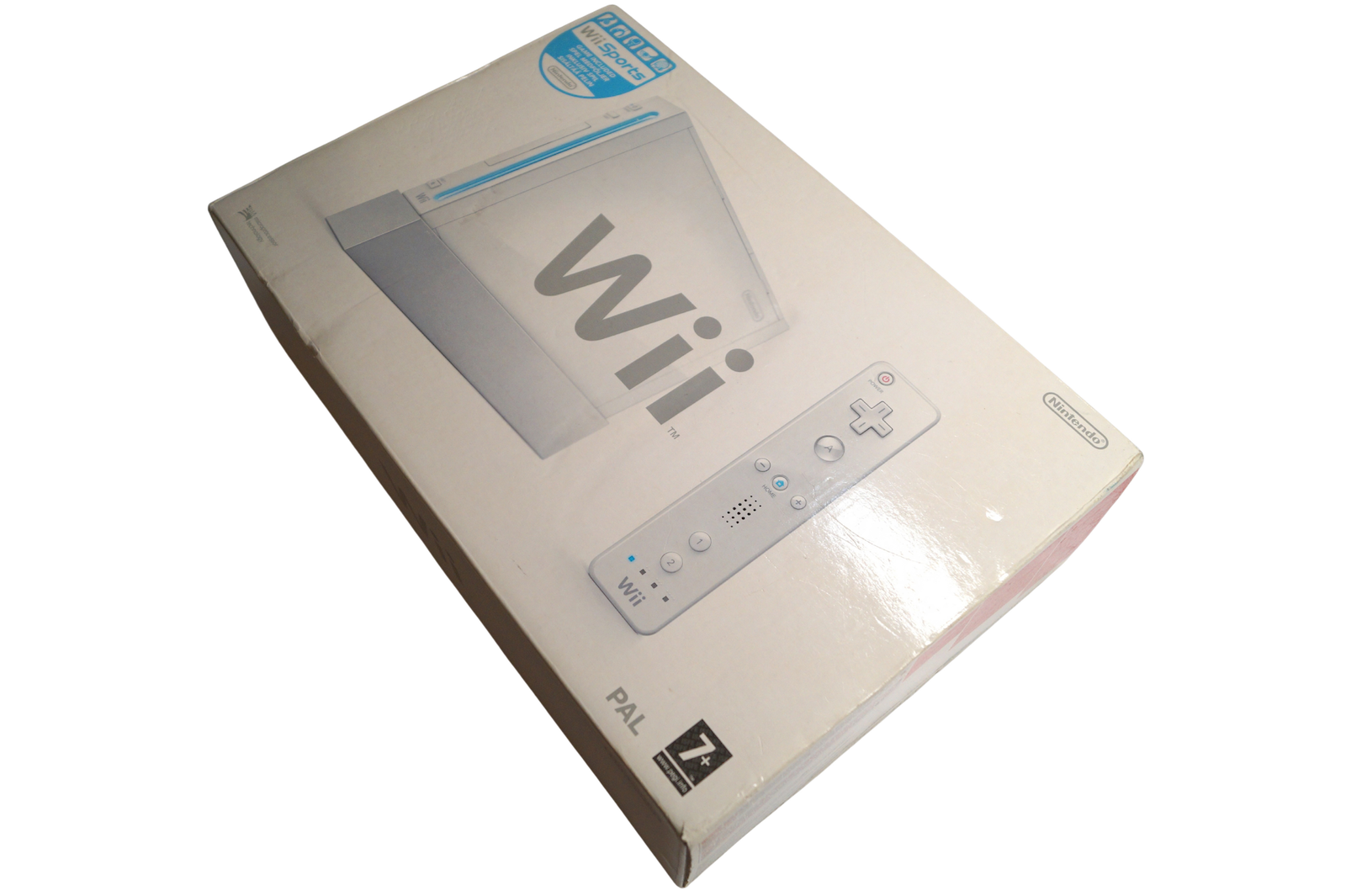 Nintendo Wii Konsol Hvid – Komplet med Wii Remote & Nunchuk i Original Emballage (Brugt)