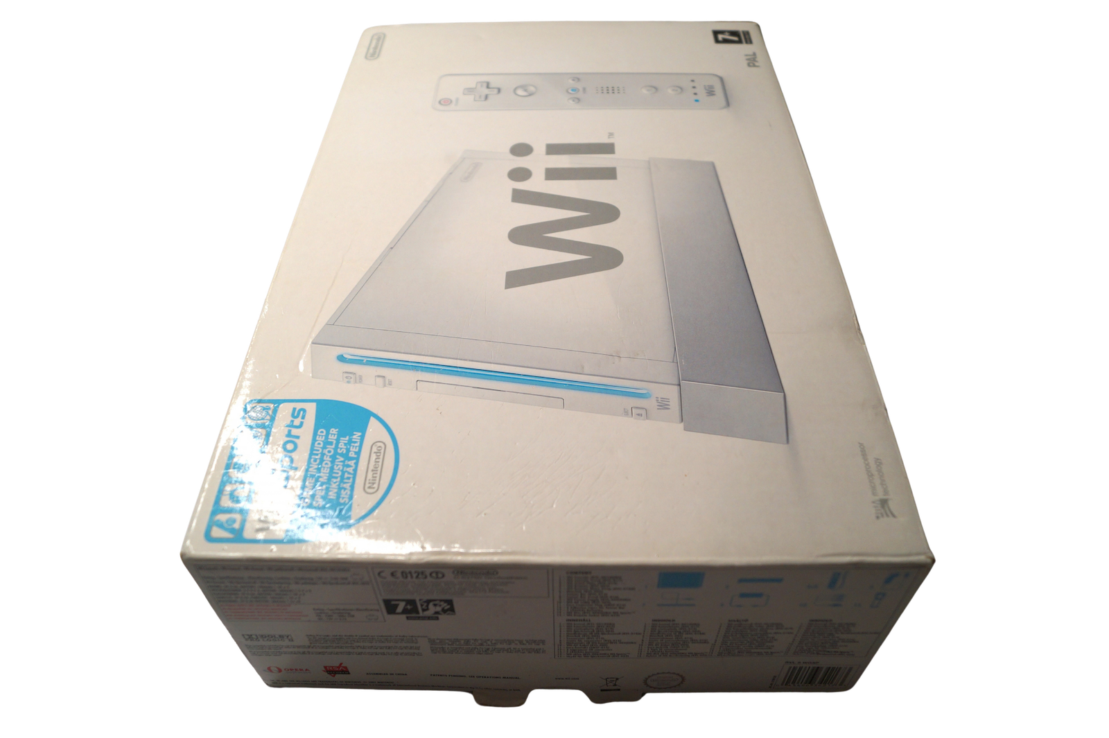 Nintendo Wii Konsol Hvid – Komplet med Wii Remote & Nunchuk i Original Emballage (Brugt)
