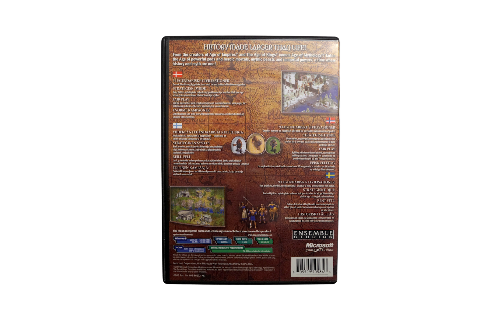 Age of Mythology – PC (Brugt) – Alle varer – Back cover