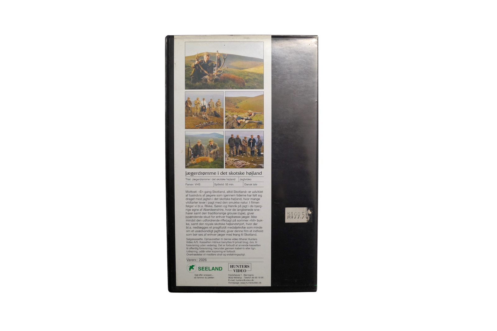 Jægerdrømme i det Skotske Højland – Jæger:Video – VHS (Brugt) – Alle varer – Back cover
