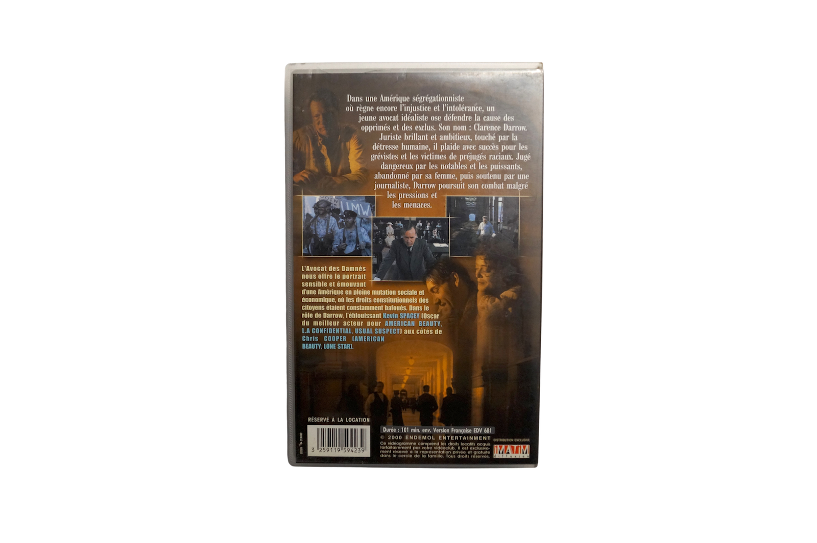 L’Avocat des damnés – Fransk Udgave – VHS (Brugt) – Alle varer – Back cover