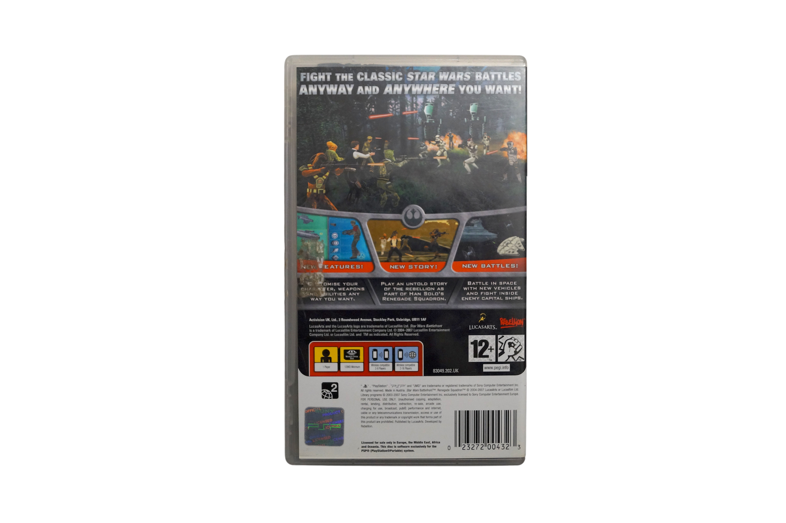 Star Wars Battlefront: Renegade Squadron – PSP (Brugt) – Alle varer – Back cover