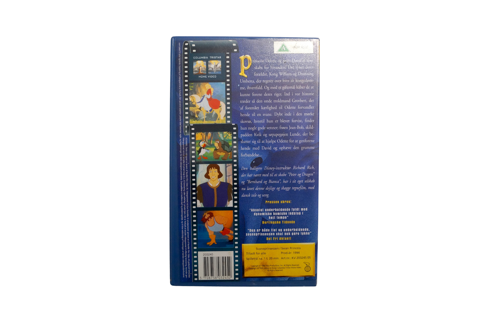 Svane Prinsessen – VHS (Brugt) – Alle varer – Back cover