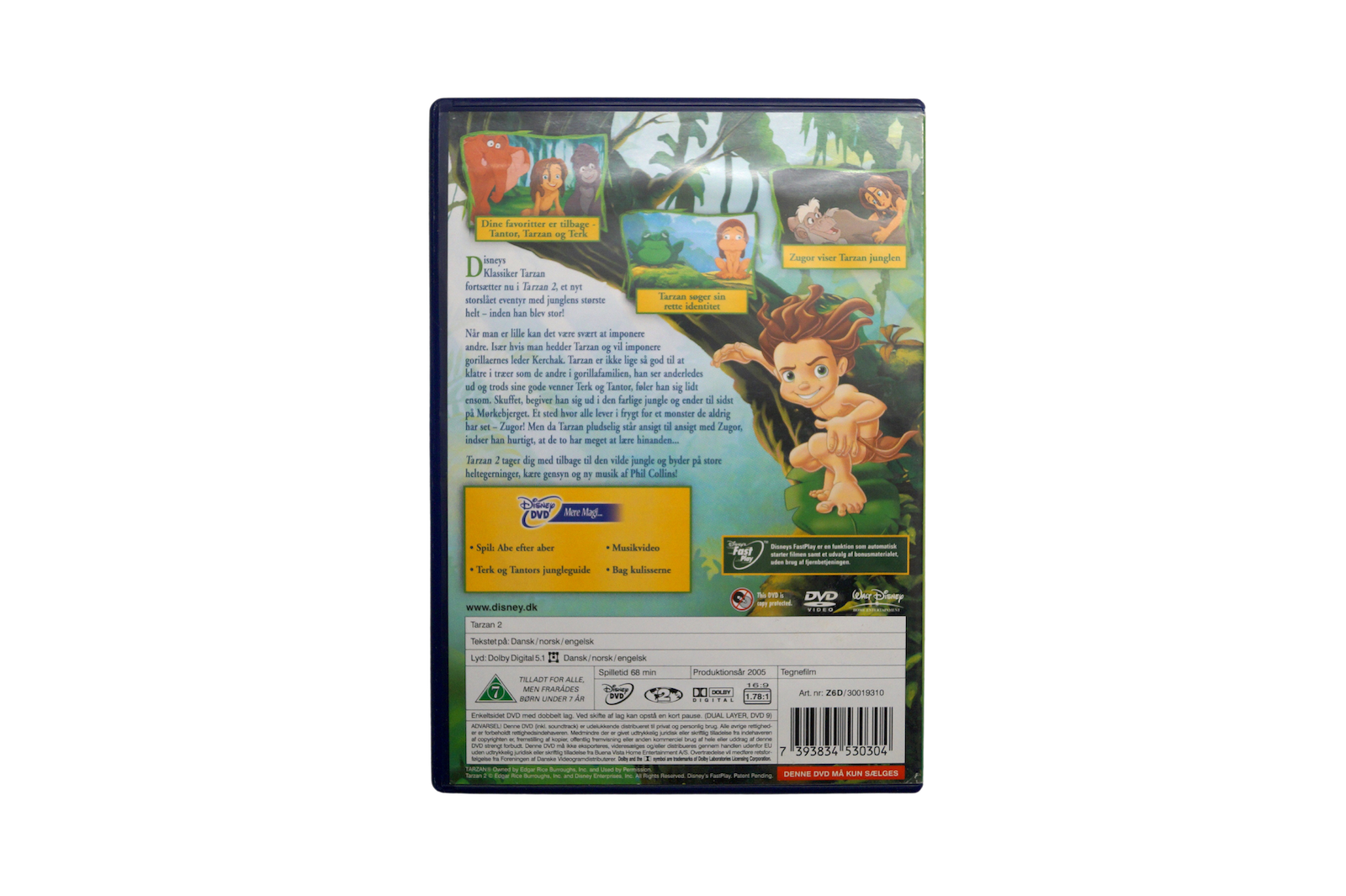 Tarzan 2 – DVD (Brugt) – Alle varer – Back cover