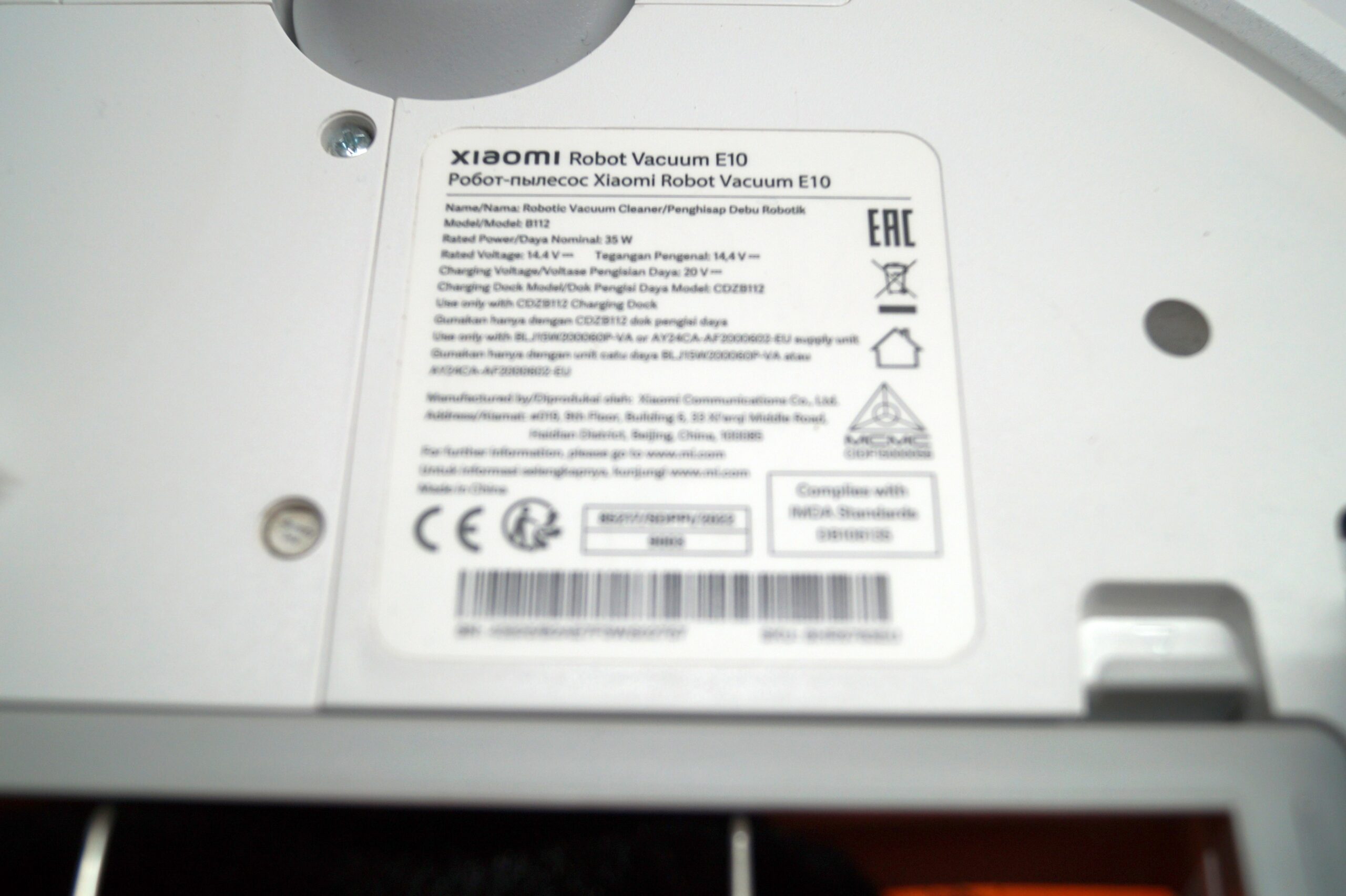 Xiaomi Robot Vacuum E10 – Hvid (Brugt)