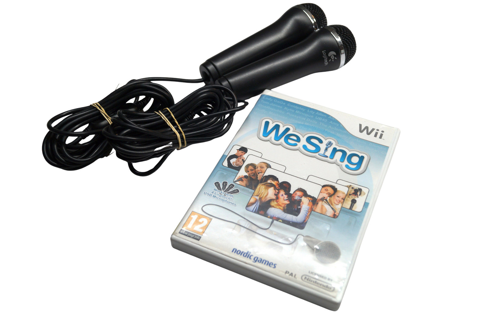 We Sing inkl. 2 Logitech mikrofoner – Nintendo Wii (Brugt)