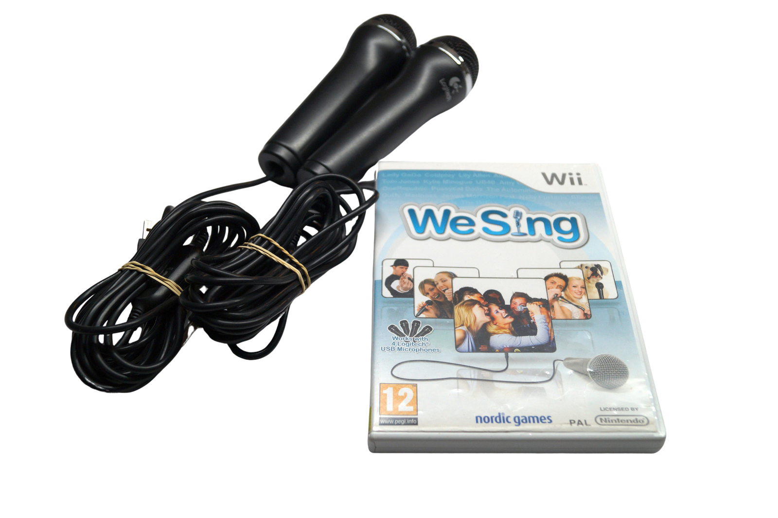 We Sing inkl. 2 Logitech mikrofoner – Nintendo Wii (Brugt)