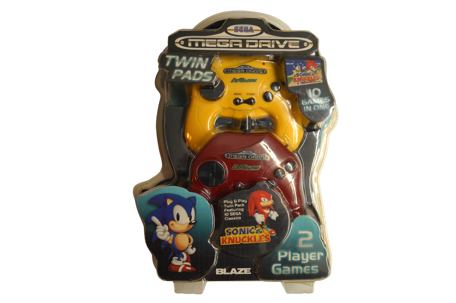 SEGA Mega Drive Twin Pads – 10 Games in One – Sonic & Knuckles (Ny i forseglet emballage)